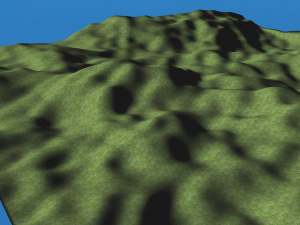 Heightmap, Fault-Line generated, with pixel shader lighting.