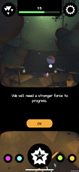 We had in-game dialog, in this case a tutorial level.