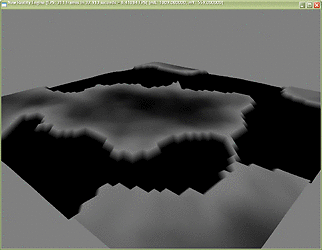 The earliest version. The heights are accidental as I was storing them as
            chars, not unsigned chars. The max height of each vertex was meant to be 255, but
            storing them in chars meant the values wrapped. This gave a very 'Cave of the past' vibe
            (Earthbound), but was frustrating given it should 'just work').
